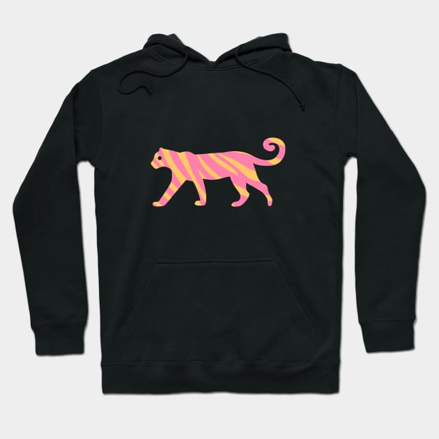 Sweet Tigers Pink Hoodie by Pinkdeer